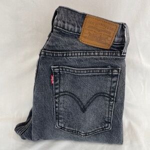 Levis High Waist Skinny Jean Black Wash Women’s Size 25 VINTAGE